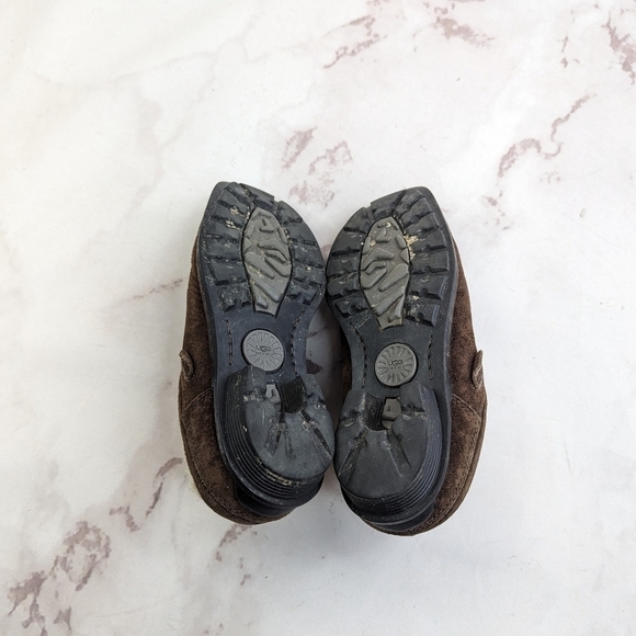 Ugg Slip On Women 5 Shoreham Shoes Suede Furr Shearling Slippers 5380 Slip On - Picture 6 of 10